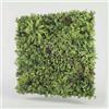 BLAINE - Giardino Verticale Artificiale Padang 100x100 cm per la Decorazione di Terrazze e Saloni con Foglie Realistiche di Alta Densità che Non Necessitano Manutenzione