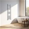 NRG Radiatore portasciugamani cromato da designer per bagno, 1400×300 mm