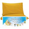 4BABIES-Federa Cuscino 50x30 Bambino- Set 2 Federe per cuscino lettino e culla 100% PURO COTONE Made in Italy - Chiusura a busta - Certificato OEKO-TEX - Biancheria da letto per bambini - GIALLO