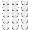 ASOPFYUM Set di Bicchieri da Tè e Portacandele (15 Pezzi) - 4,5 cm Dm, Piccolo in Vetro Trasparente per Matrimoni, Compleanni, Vacanze - Decorazioni per Feste
