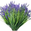 PETERMALLON 12 fasci di simulazione di lavanda, fiori finti per decorazioni, fiori finti da esterno, 35 cm, per balcone, giardino, fioriera, vaso di fiori, cortile