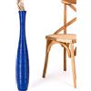 Leewadee Vaso da Terra Grande Alto 65 cm - Vaso Blu Legno di Mango Fatto a Mano da Interno Erbe della Pampa