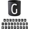 Design Letters Tazzine Caffe con Iniziale (A-Z) | Regali Natale Donna, Regalo Uomo Natale, Decorazioni Natalizie | Tazze Colazione | Porcellana Tazzine Caffe Particolari | Tazze da The, 250 Ml