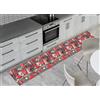 BIANCHERIAWEB SONNI CALDI E PROFONDI CON BIANCHERIAWEB Tappeto Passatoia Antiscivolo con Stampa Digitale Dis. Love Rosso 50x230 Love Rosso