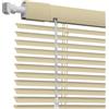 AJTXCSFOQL Senza Foratura Tende Veneziana in alluminio 120 135 118 104 98 cm, 25mm Veneziane da Interno/Esterno per Finestre, Protezione dalla luce e ai raggi solari, Kit di montaggio incluso(Khaki)