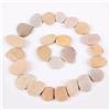 ROCKIMPACT 24 grandi pietre verniciabili beige - rocce naturali di fiume con una superficie liscia per l'artigianato, 5-8 cm