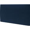 mollis homelike interiors Mollis, pannello da parete rettangolare e decorativo, adatto come testiera o protezione dagli impatti, riduce il suono e migliora l'acustica, in schiuma, 60 x 30 cm, blu navy