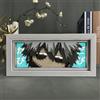 Zhongkaihua MHA Anime 3D Carta Intaglio Lampada Da Tavolo Midoriya Izuku/Bakugou Katsuki Anime Personaggio di Carta Ombra Sculture Led Light Box Decorazione Camera Da Letto