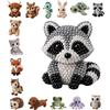 Generic Kit fai da te con perline 3D a forma di animale, per adulti e ragazzi, set completo per la creazione di gioielli fatti a mano, con perline colorate e istruzioni guida, perfetto per progetti artistici