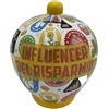 Partycolarità Salvadanaio in ceramica decorativo - Idea regalo Salvadanaio alto 20 centimetri (Influencer del Risparmio)