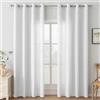Ystyle Tende per Interni 2 Pezzi 140x300 CM, Tende Camera da Letto Soggiorno, Tende Moderne per Salotto Casa Finestra, Tenda Trasparenti Voile Semi Eleganti con Anelli, Bianco