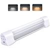 LETOUR Cabinet luce LED tubo magnetico 4000Lumens 3 colori luminosità continuamente dimmerabile campeggio Lanterna USB ricaricabile luci portatili con 2 magneti Stamina per 60 ore