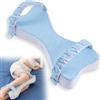 BORDEAG Cuscino per ginocchia per chi dorme sul fianco, in memory foam, ortopedico, ergonomico, supporto per gambe, design ergonomico extra grande, per il sonno e il relax