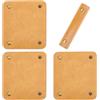 Beebeecraft 4 pz. Custodia Protettiva in Pelle PU Color Oro Antico per Bagagli con Bottone Automatico in Lega per Shopping Viaggio Valigia Borsa Portafoglio