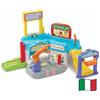 VTech Vroom Vroom Go - Autofficina di Riparazioni, Pista Macchinine con Garage Multifunzione, Braccio Robotico, Incluso 1 Veicolo, 3 Zone Magiche, Lingua Italiana, Batterie Incluse, 1-5 Anni