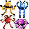 Goorder 4 Pezzi Fidget Spinner, Giocattoli Ansia Anti-Stress Autismo Fidgets Giocattoli a Mano Bianco, Relief Regali per Adhd Bambini Adulti