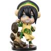 Jazwares Avatar: The Last Airbender Toph - Mini figura in stile Kawaii in posa dinamica con base espositiva, 10,2 cm