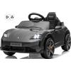 Mondial Toys Porsche Taycan Turbo S Macchina Elettrica per Bambini 12V con Telecomando Cintura a 3 Punti Fari a Led Bluetooth Auto Elettrica Full Optional (Grigio)