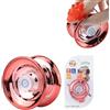 Gzadii Yoyo-Ball, Giocattolo Yoyo in Lega per Bambini e Principianti, Yoyo Trick Robusto e Resistente agli Urti che Reagisce come Regalo di Compleanno per Giocattolo di Educazione Prescolare