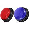 Vaguelly 2 Pezzi Pulsante Audio Cicalini Il Cicalino Del Gioco Buzzer Di Risposta Registrabili Streamer Pulsante Del Rumore Del Gioco Poiane Pulsanti Ronzio Pulsanti Plastica