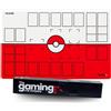 The Gaming Mat Company Classic Red & White 2 Player Playmat Compatible for Pokemon Trading Card Game - Card Game Playmat compatible for Pokemon Trainers - Waterproof Card Gaming Mat