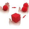 SUMAG Magic Tricks 1 set di palline rosse al quadrato (1 quadrato + 2 palline) Close Up Magia Appear Vanish Red Magie Illusion Gimmick puntelli