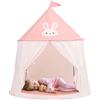 GEIwenle Tenda da gioco per bambini, Castello da Principessa Principe Tenda da Gioco, tenda indiana portatile Pop-up, casa di giochi per interni ed esterni, regalo di compleanno di Natal (coniglio rosa)