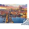 VNXTPQLKWMDJ Ponte Centro Storico Praga Puzzle 1000 Pezzi Carta per Adulti Tramonto Famiglia Relax Decorazione 70x50cm/1000pcs