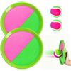 Fuantuda Racchette Spiaggia Set, Gioco di Lancio della Palla, Giochi Spiaggia Bambini, 2 Pagaia e 2 Palle Set, Giochi per Esterni, Appiccicoso Racchetta Giocattolo per 2 3 4 5 6 7 8 9 10 Anni