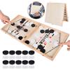 Aragallant Gioco da Tavolo da Hockey, Hockey da Tavolo in Legno, Tabella Desktop Battaglia 2 in 1 Vincitore Gioco Hockey di Interazione Ghiaccio Adatto per Attività Familiare