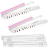 Generico Rack per Mahjong antiscivolo con pulsanti, set da 4 rack per Mahjong in acrilico trasparente, Accessorio per Mah Jong americano e regalo