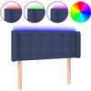 vidaXL Testata LED blu 83x16x78/88 cm in tessuto