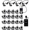 Retekess Set sistema guida turistica Retekess T130, con cuffie a conduzione ossea, 99 canali, 200 m, soppressione del rumore, trasmissione chiara della voce, per agenzie di viaggio