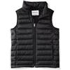 Amazon Essentials Gilet Imbottito Con Cappuccio, Leggero E Resistente All'Acqua Bambini e Ragazzi, Nero, 5 anni