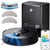 Proscenic Q8 Max+ Robot Aspirapolvere Lavapavimenti con Mappatura 8000Pa, 200 min, Evitamento Automatico Degli Ostacoli, Robot aspirapolvere con WiFi/Alexa/App, per Tappeti/Pavimenti/Peli