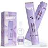 Bamkmbe Rasoio Elettrico da Donna 2 in 1, IPX7 impermeabile per uso bagnato e asciutto, Depilatore Corpo Donna, Bikini Trimmer Senza Fili per Gambe Braccia Ascelle e Zona Bikini, Viso e Corpo (Viola)