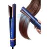 Peach Beauty® 2-in-1 Asciugacapelli & Piastra per Capelli | Asciuga e Liscia i Capelli in Un Solo Strumento | 4 Temperature & 3 Velocità | Tecnologia Ionica | 31x8 cm | Blu, Rosa