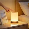 VIWAVE Lampada da Comodino LED Touch, Abat Jour da Comodino con 256 Colore RGB e 3 Modalità, Luce Notturna Bambini con Timer e Memoria, Lampada da Tavolo Ricaricabile Senza Fili per Camera da Letto
