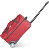 KINSTON Sac de Voyage Souple 2 Roues 52 cm Rouge