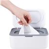 Carehabi Scatola per salviette umidificate con coperchio, dispenser ricaricabile, per neonati e adulti, per carta igienica umida, ideale per bagno, fasciatoio e ufficio