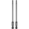 QUARKZMAN 2Pz Punte Cacciavite Piatte Testa Esagonale H3 (3mm) Punta Magnetiche Gambo Esagonale 1/4 Lunga 100mm (4) Lucidatura a Specchio Inserti per Avvitatore Metrico per Chiave