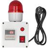 Fafeicy Sirena Timer Ciclo Allarme Industriale 90-110dB | Display 6 Cifre, ABS Robusto, Programmabile, Per Produzione e Magazzini