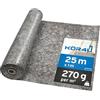 kör4u Tessuto non tessuto da pittura, 25 m, 270 g, antipolvere, antiscivolo, per ristrutturazioni, traslochi e progetti fai da te