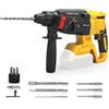 WingFly Trapano a Percussione Compatibile con Dewalt 18 V, 20 V Batteria, SDS-Plus Martello Perforatore, Foratura fino a 28 mm, Motore Senza Spazzole, per Uso Domestico e Professionale