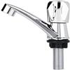 SIXRUN Accessori per Lavello da Cucina per Lavabo da Bagno, Rubinetto Singolo in Plastica ABS per Acqua Fredda, per Uso Domestico (Diamante G1/2)