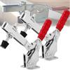 MINGZE 2 pezzi Toggle Clamp GH-12130, a sgancio rapido verticale toggle morsetto 227 kg / 500Lbs di capacità Tenere Strumento capacità antiscivolo rosso strumento mano