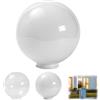 Generico Paralume Acrilico Bianco Sferico, Paralume Sferico Acrilico Copertura Lampada Esterna Resistente all,per Lampada da Esterno e Parete Copertura di Ricambio Resistente alla Polvere Accessori