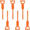 SEIWEI 6 sbloccanti per tubi di scarico, per rimuovere gli intasamenti dei capelli, strumento idraulico per bagno, cucina, doccia, WC (a forma di U, arancione)
