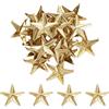 sourcing map 50 borchie in metallo a forma di stella, 20 mm, 5 artigli, punk, rivetti a testa di chiodo, per fai da te, artigianato, abbigliamento, pelle, borse, scarpe, oro chiaro