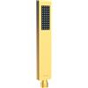 Balneo Soffione Doccia in Acciaio Inox AISI 304 - Design Sottile e Moderno - Attacco Universale 1/2 - Risparmio Idrico 7,8 l/min - Oro Specchiato - Cascade Modello 2